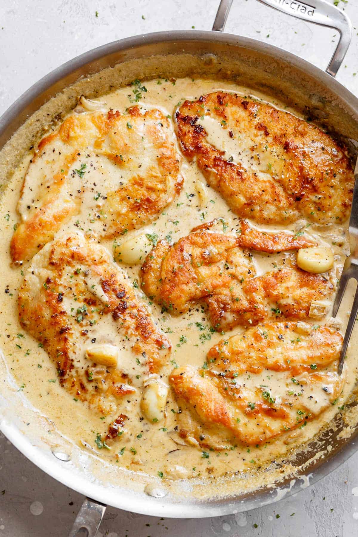 Creamy Garlic Chicken · Lane Recipes